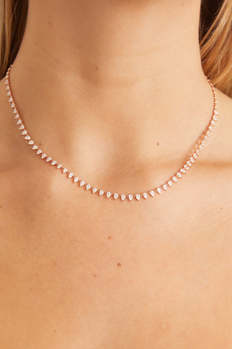 CRN7424151 - Essential Lines necklace - Rose gold, diamonds - Cartier